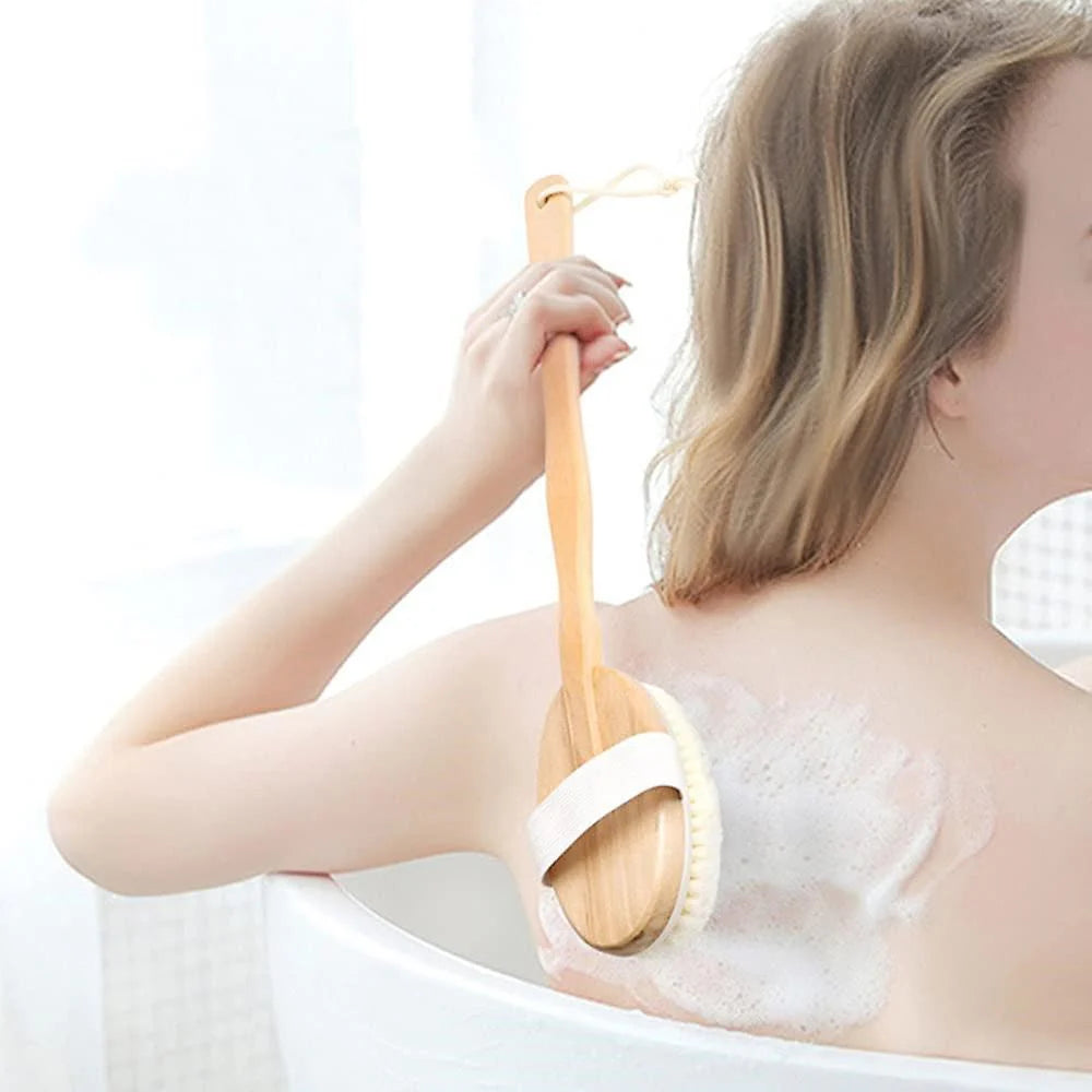 Wooden Bath Brush-Nil-Matakana Pharmacy