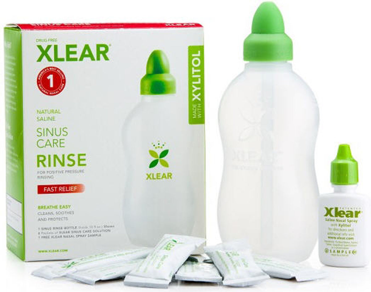 Sinus Rinse Bottle with Solution Bottle+6sachets-Matakana Pharmacy