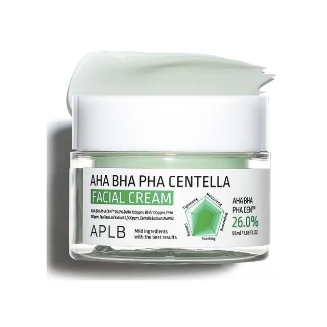 AHA BHA PHA Centella Facial Cream 55ml-APLB-Matakana Pharmacy