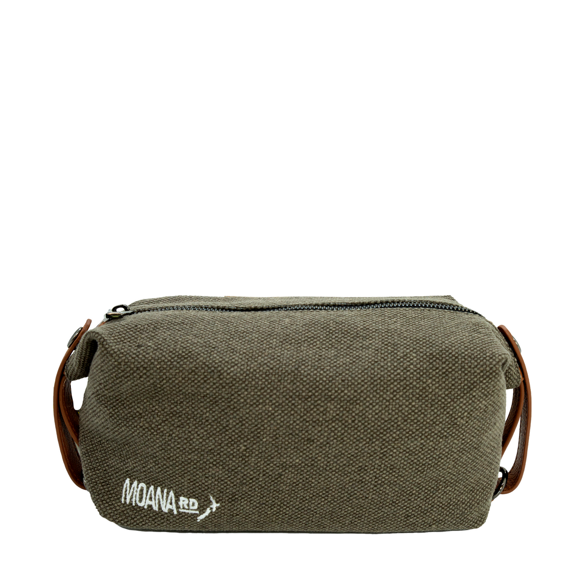 Canvas Toilet Bag 24x10x14cm Brown-Matakana Pharmacy