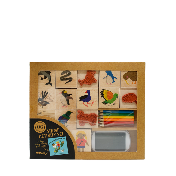 Stamp Kit Tane and Ruby's NZ Tiki Tour-Moana Road NZ-Matakana Pharmacy