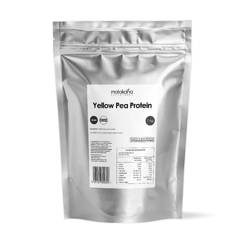 Yellow Pea Protein Isolate Powder 1kg-Matakana Superfoods-Matakana Pharmacy