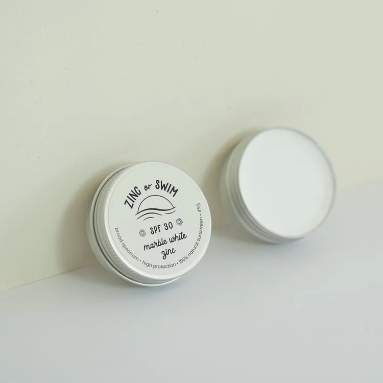ZINC/SWIM Marble White Zinc SPF30 45g-Zinc Or Swim-Matakana Pharmacy
