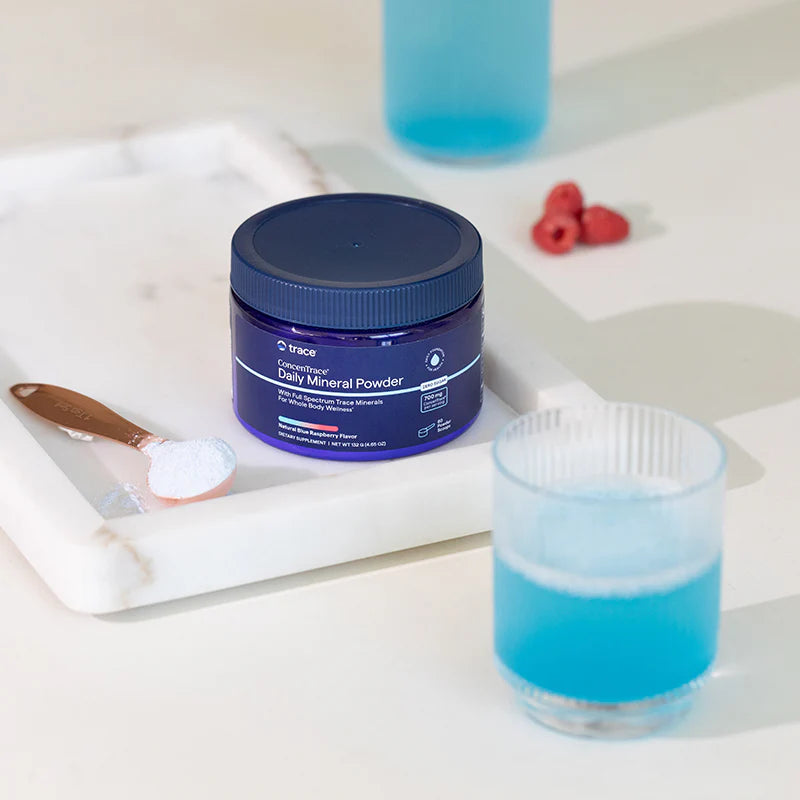 ConcenTrace Trace Mineral Powder - Blue Raspberry 132g-Trace Minerals-Matakana Pharmacy