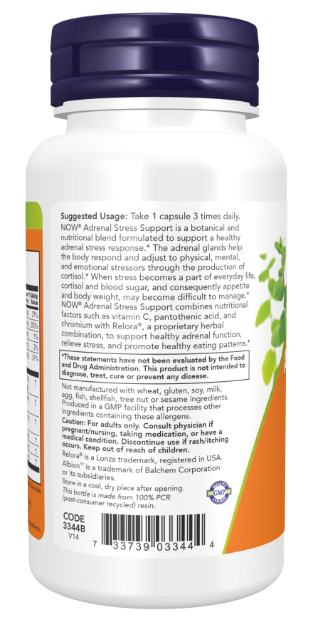 Image of Adrenal Stress Support 90vcaps suggested usage