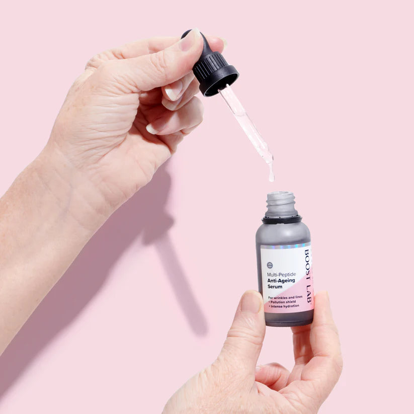 Image of boost lab anti-aging serum bottle