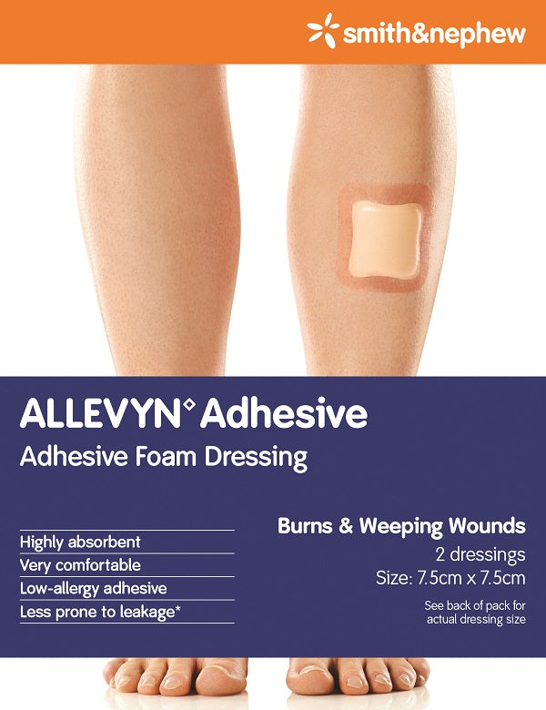 Image of Allevyn Adhesive 7.5x7.5 dressings