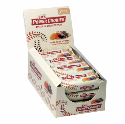 Em's Power Cookie Bars Apricot Chocolate Box 16 x 75g
