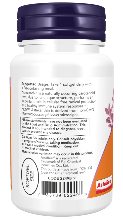Image of Astaxanthin 10mg 60sgcaps suggested usage
