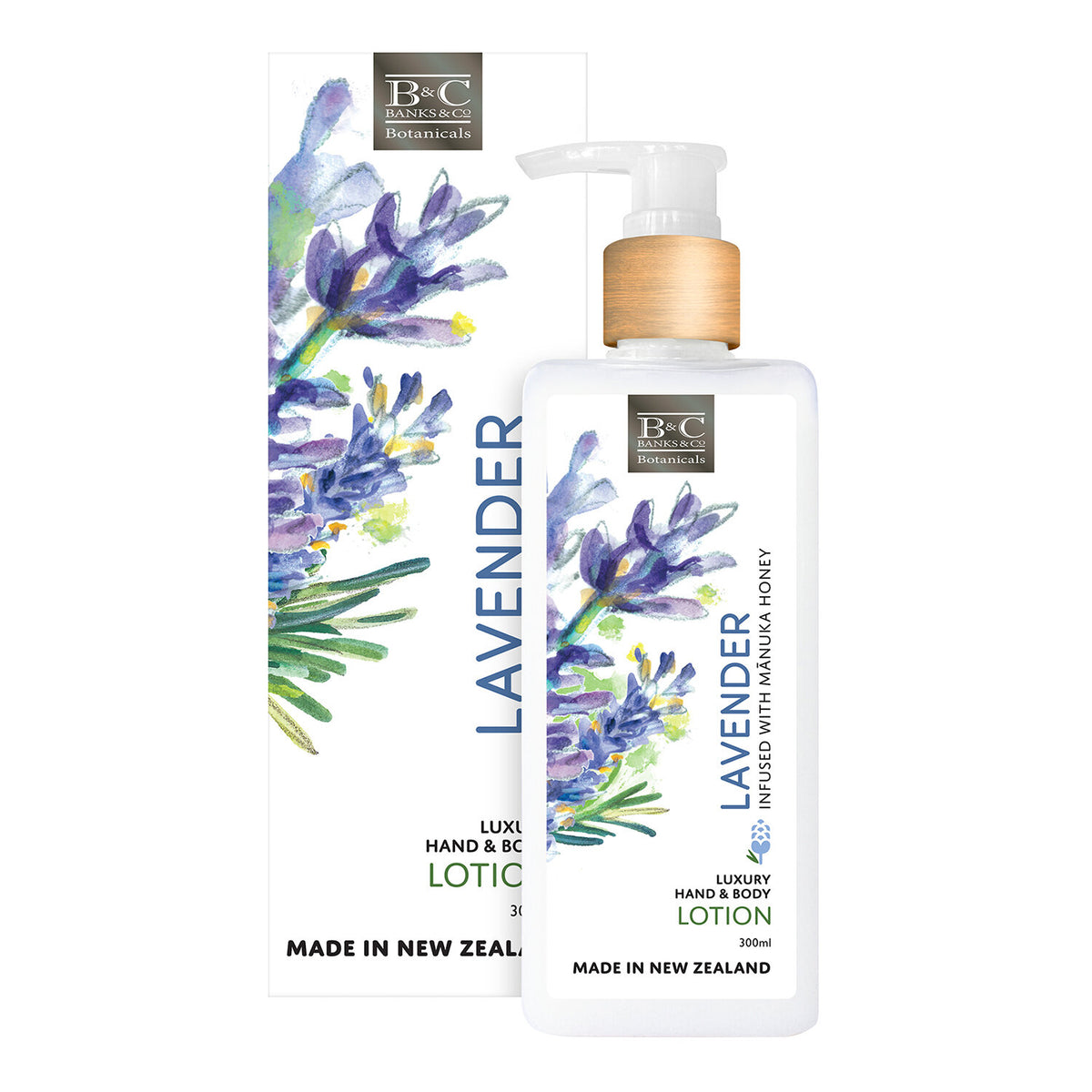 Image of Lavender Hand & Body Lotion 300ml White