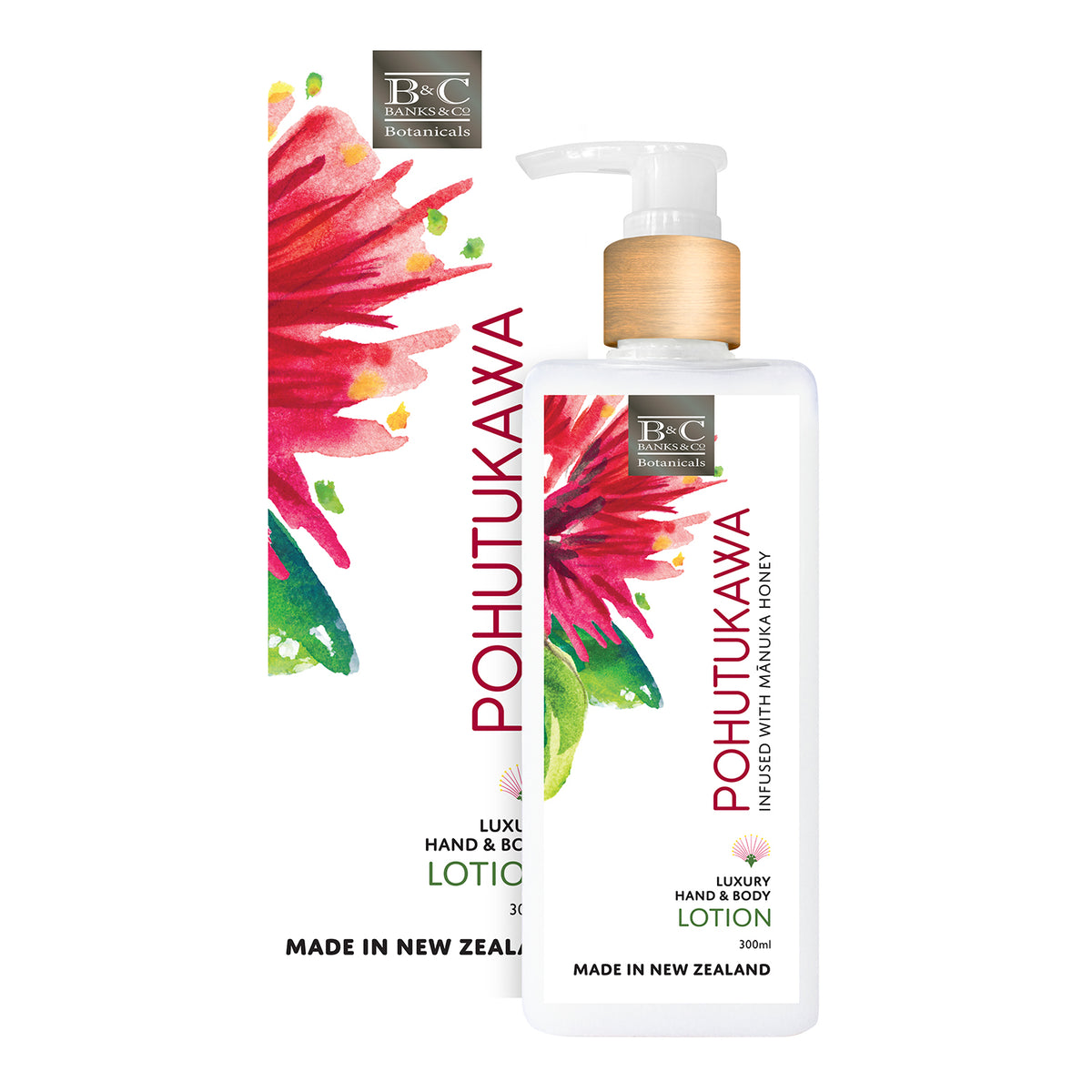 Image of Pohutukawa Luxury Hand & Body Lotion 300ml