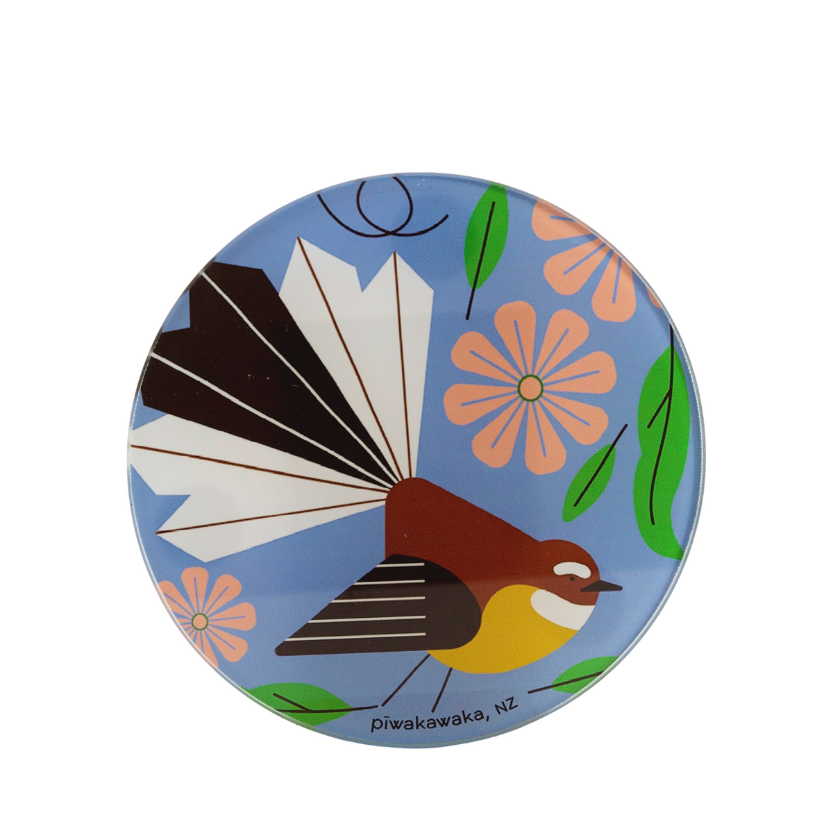 Glass Coasters NZ Birds-Matakana Pharmacy