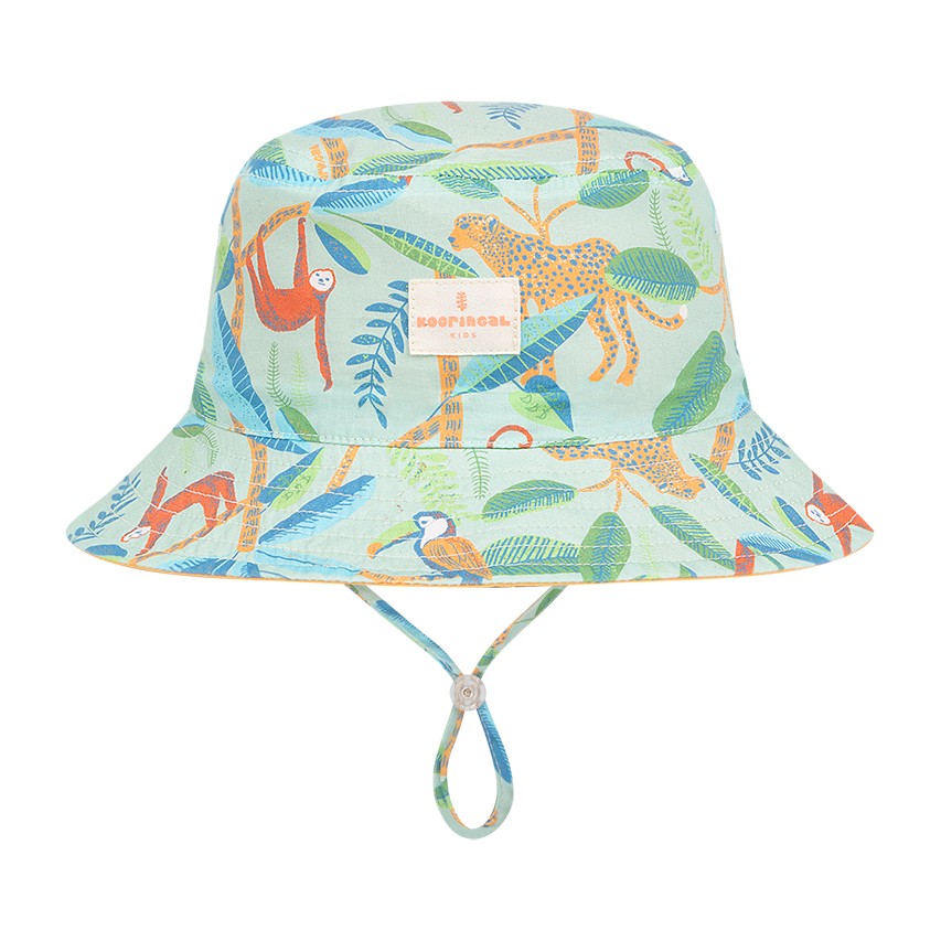 Kooringal Baby Boy Bucket Hat Kamay in Multi, front