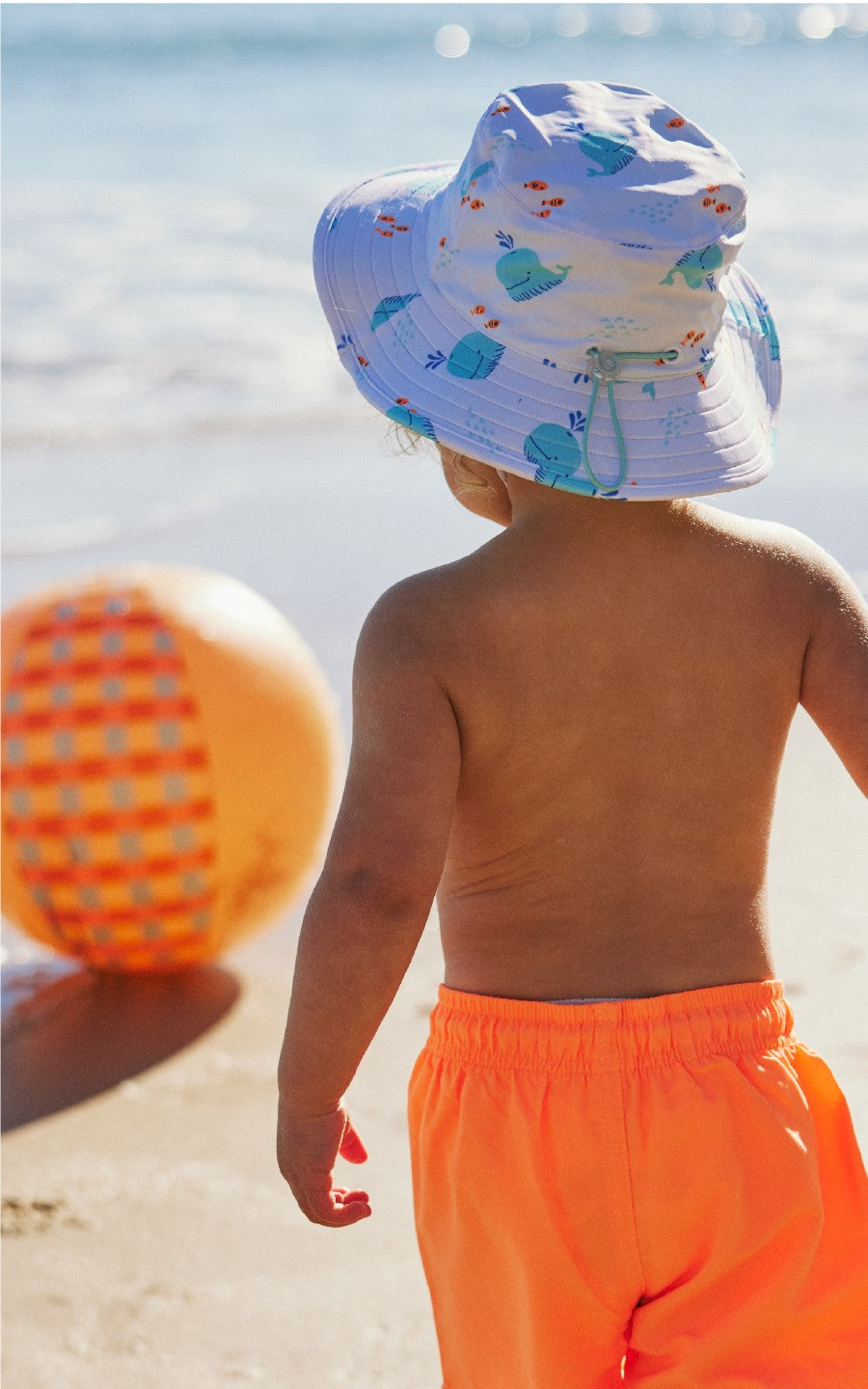Kooringal Baby Boy Bucket Hat Miekle in White, view 2