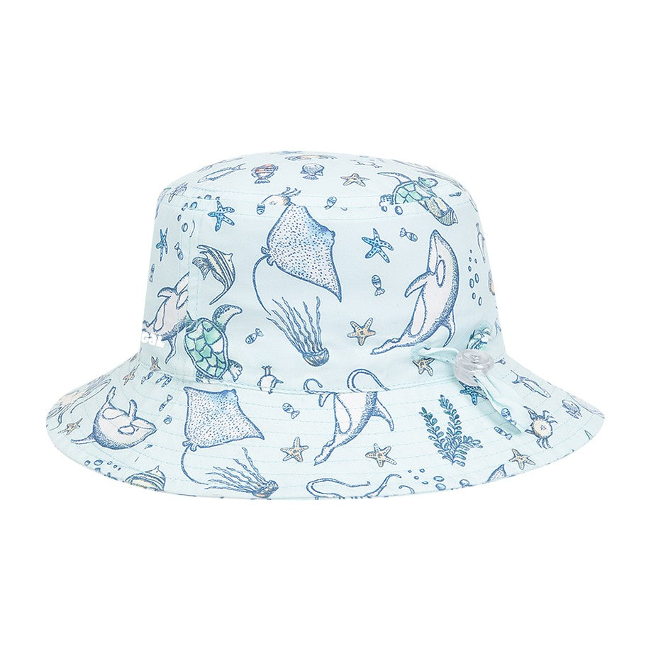 Kooringal Baby Boy Bucket Hat Ningaloo in Blue, view 2
