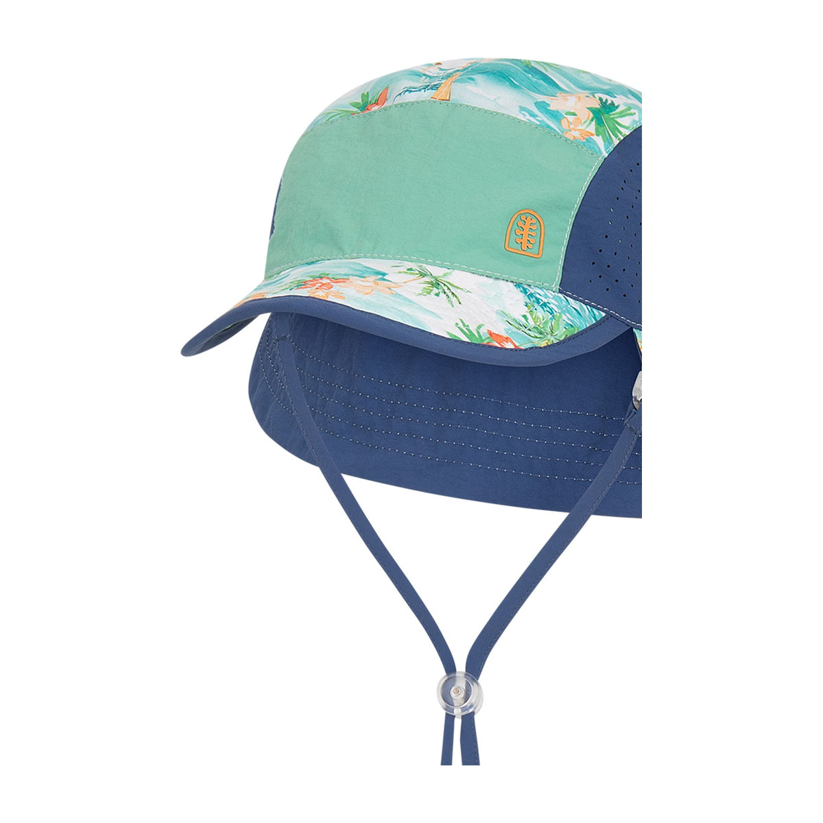 Kooringal Baby Boy Legionnaire Hat Walker in Teal, view 4