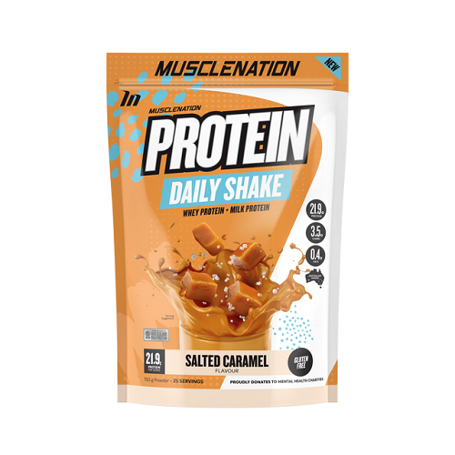 Protein Daily Shake Salted Caramel 750g-MuscleNation-Matakana Pharmacy
