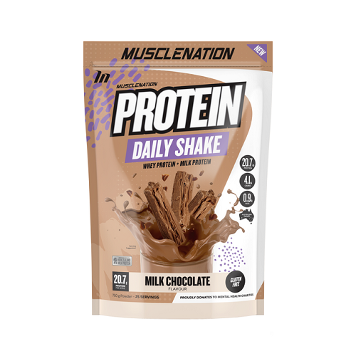 Protein Daily Shake Milk Chocolate 750g-MuscleNation-Matakana Pharmacy