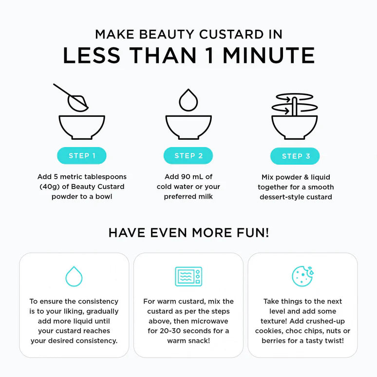 Image of Beauty Custard Banana 340g instructions