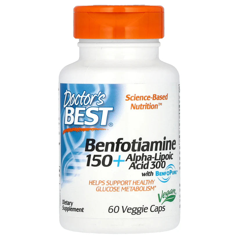 Image of Benfotiamine 150 + Alpha-Lipoic Acid 300mg with BenfoPure 60caps