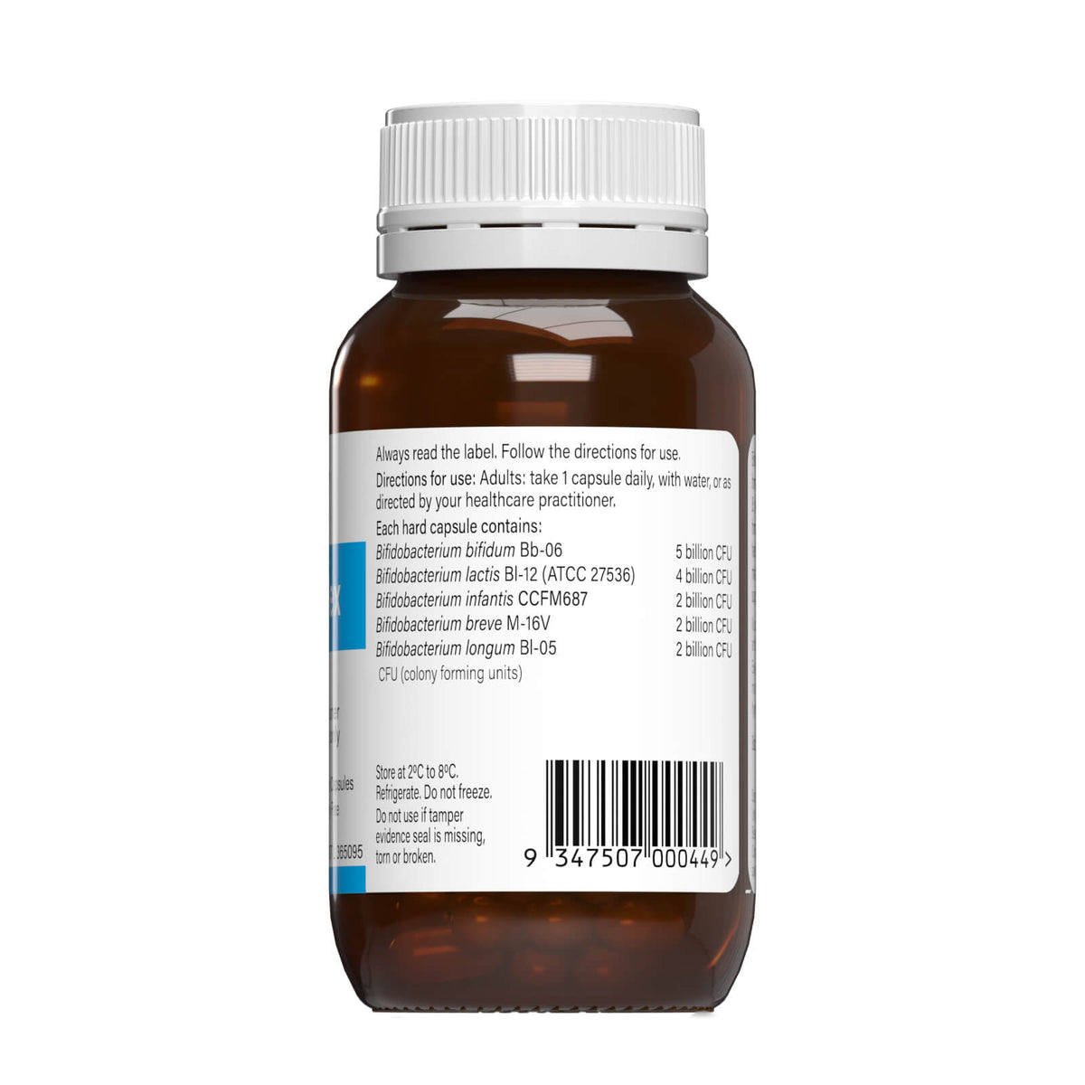 Image of Bifido Complex 60 caps ingredients