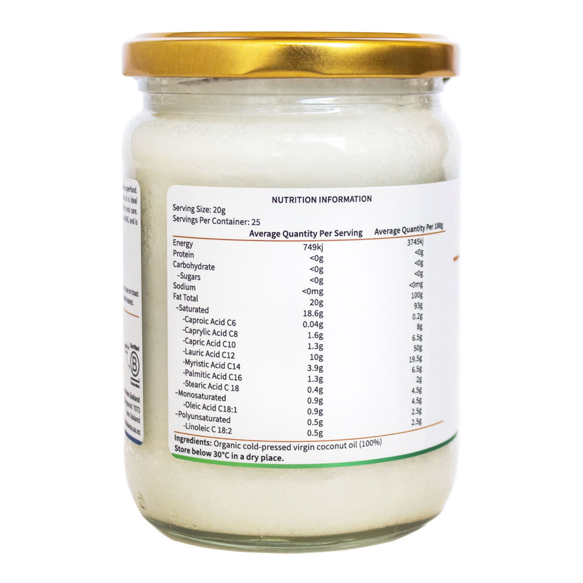 BioBalance Virgin Coconut Oil Org 500ml Matakana Pharmacy
