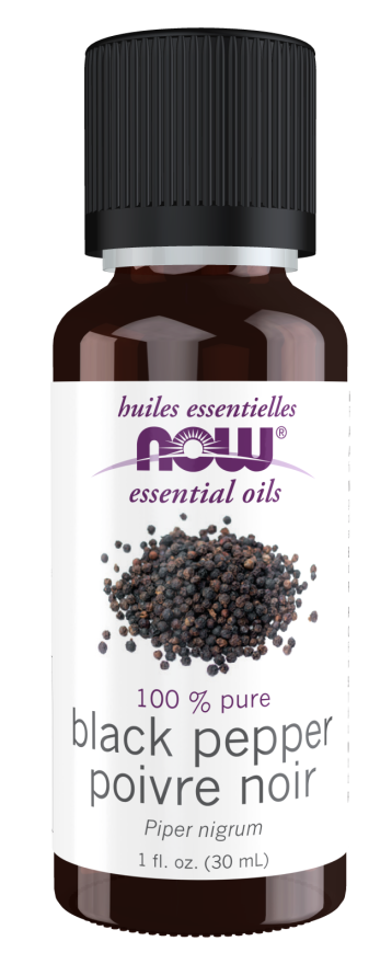 Image of NOW Pure BLACK PEPPER OIL (Piper Nigrum) 30ml