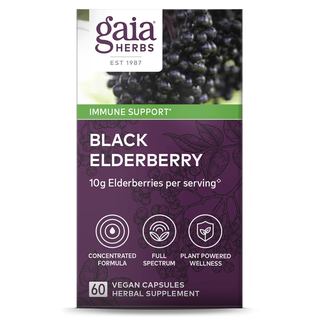 Gaia Herbs Black Elderberry, product photo