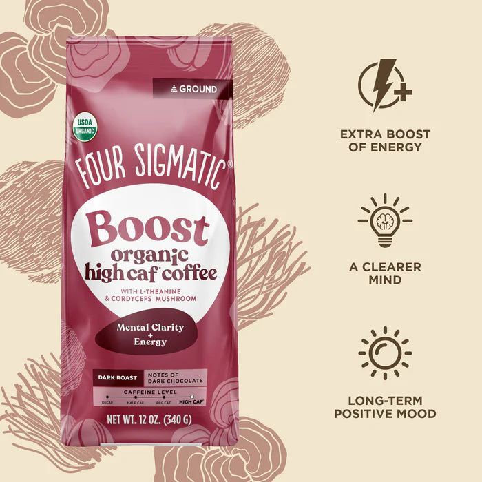 Image of Boost Organic High Caf Coffee (Ground) 340g