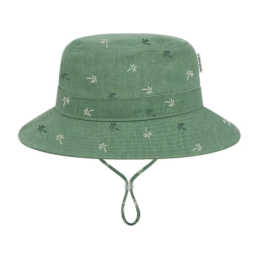 Kooringal Boy's Bucket Hat Palmy in Clover, front