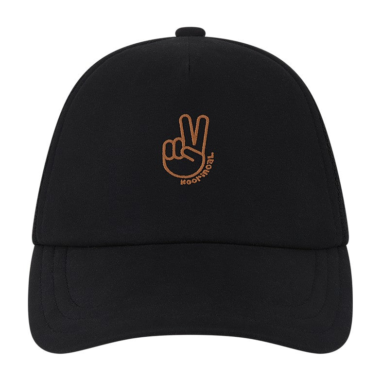 Kooringal Boy's Trucker Cap Torres in Black, front