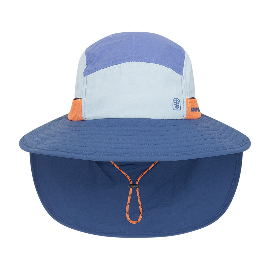Kooringal Boy's Wide Brim Hat Larapinta in Blue, front