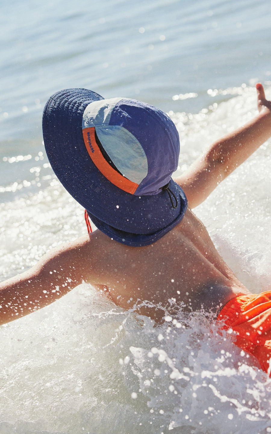 Kooringal Boy's Wide Brim Hat Larapinta in Blue, view 2