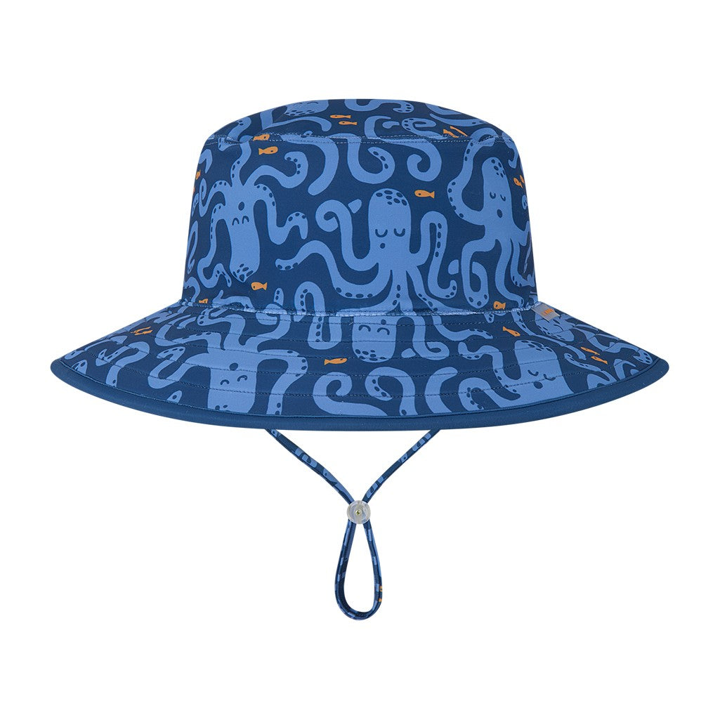 Kooringal Boy's Wide Brim Hat Sonder in Blue, front