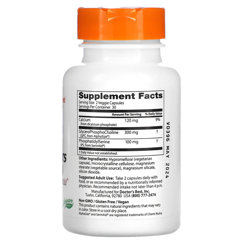 Image of Natural Brain Enhancers 60caps supplement facts