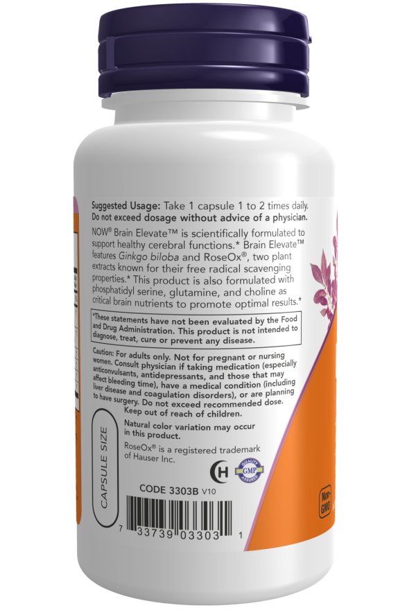 Image of Brain Elevate 60vcaps suggested usage