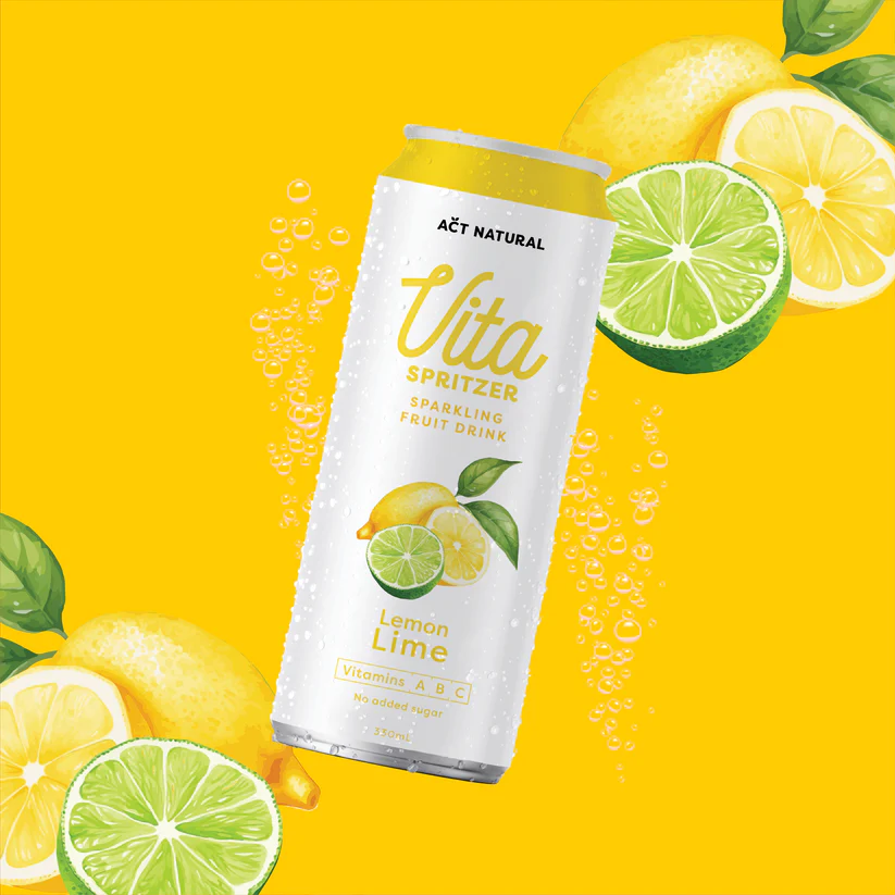 Vita Spritzer Lemon Lime Carton 12x330ml-Matakana Pharmacy