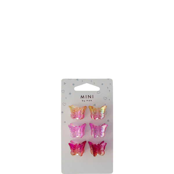 Image of mae butterfly clips 6 pack