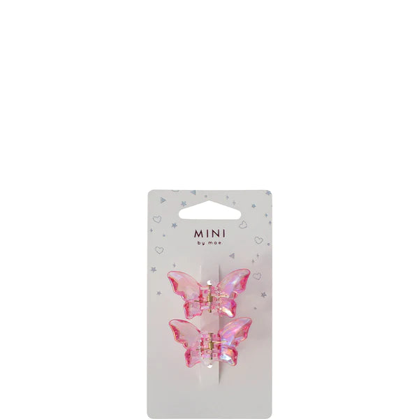 image of mae butterfly clips pink