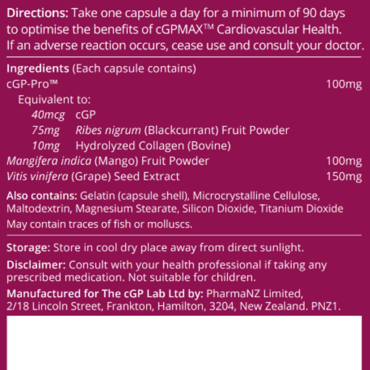 cGPMAX Cardiovascular Health Triple Pack (3 x 30 Capsules)-cGPMAX-Matakana Pharmacy