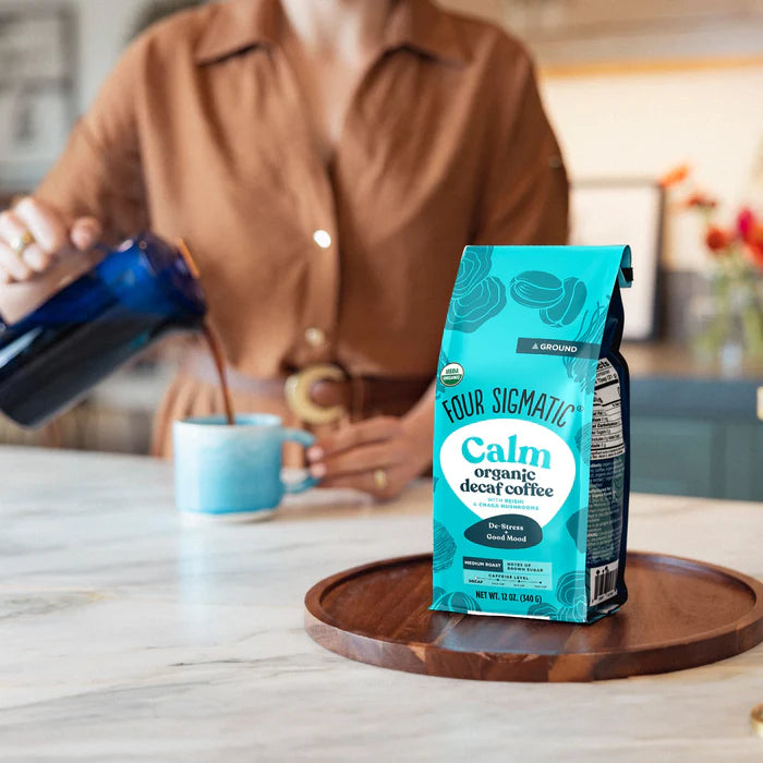 Calm Organic Decaf Coffee (Ground) 340g-Four Sigmatic-Matakana Pharmacy