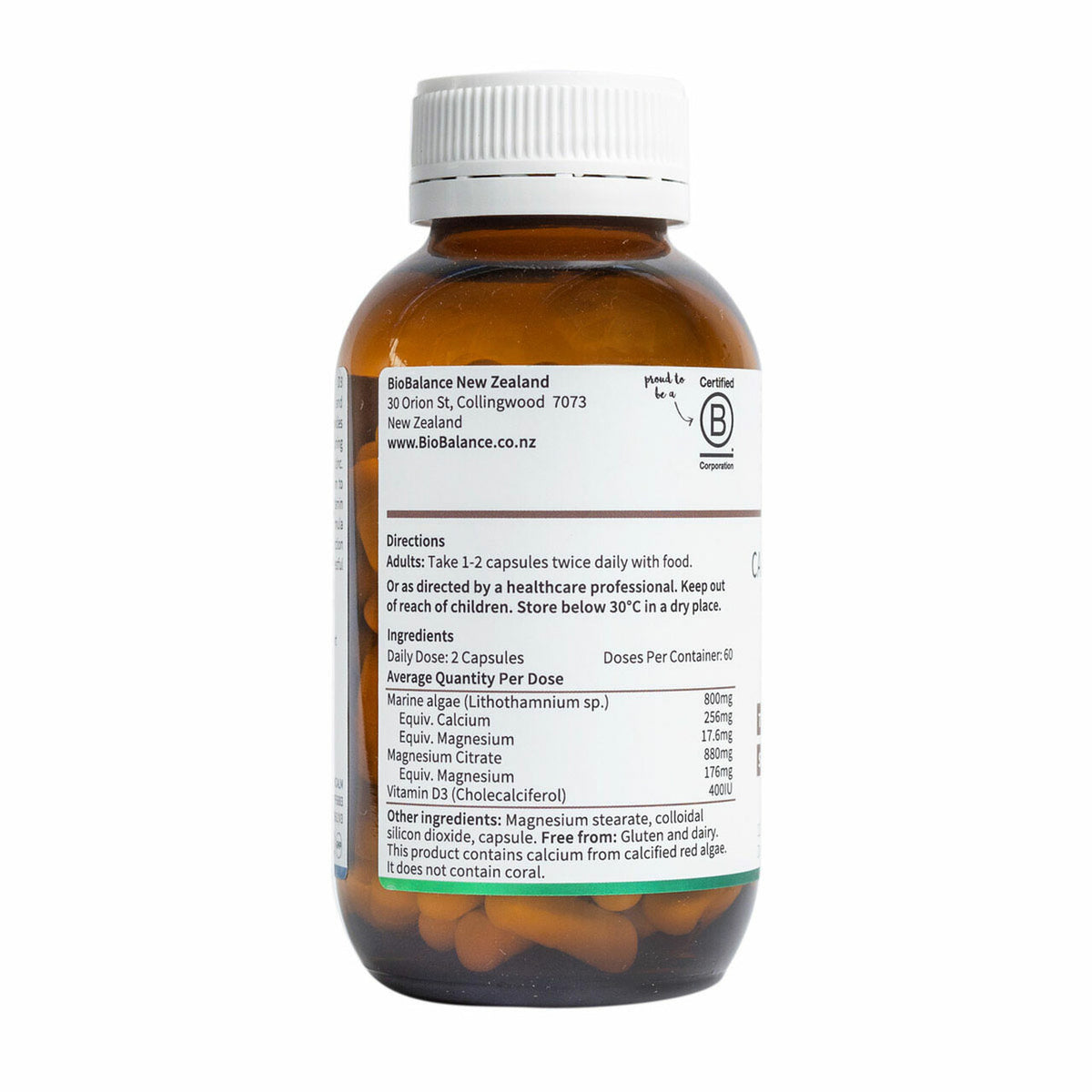 Image of Calcium Magnesium with Vitamin D3 120 caps directions