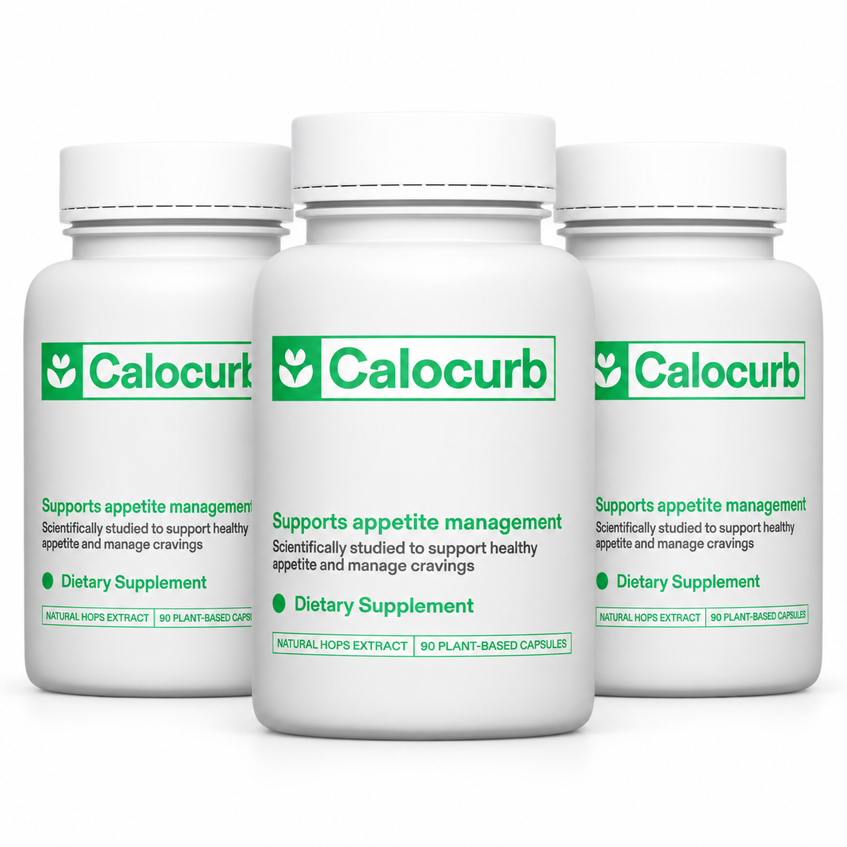 Calocurb triple pack, three 90 capsule bottles