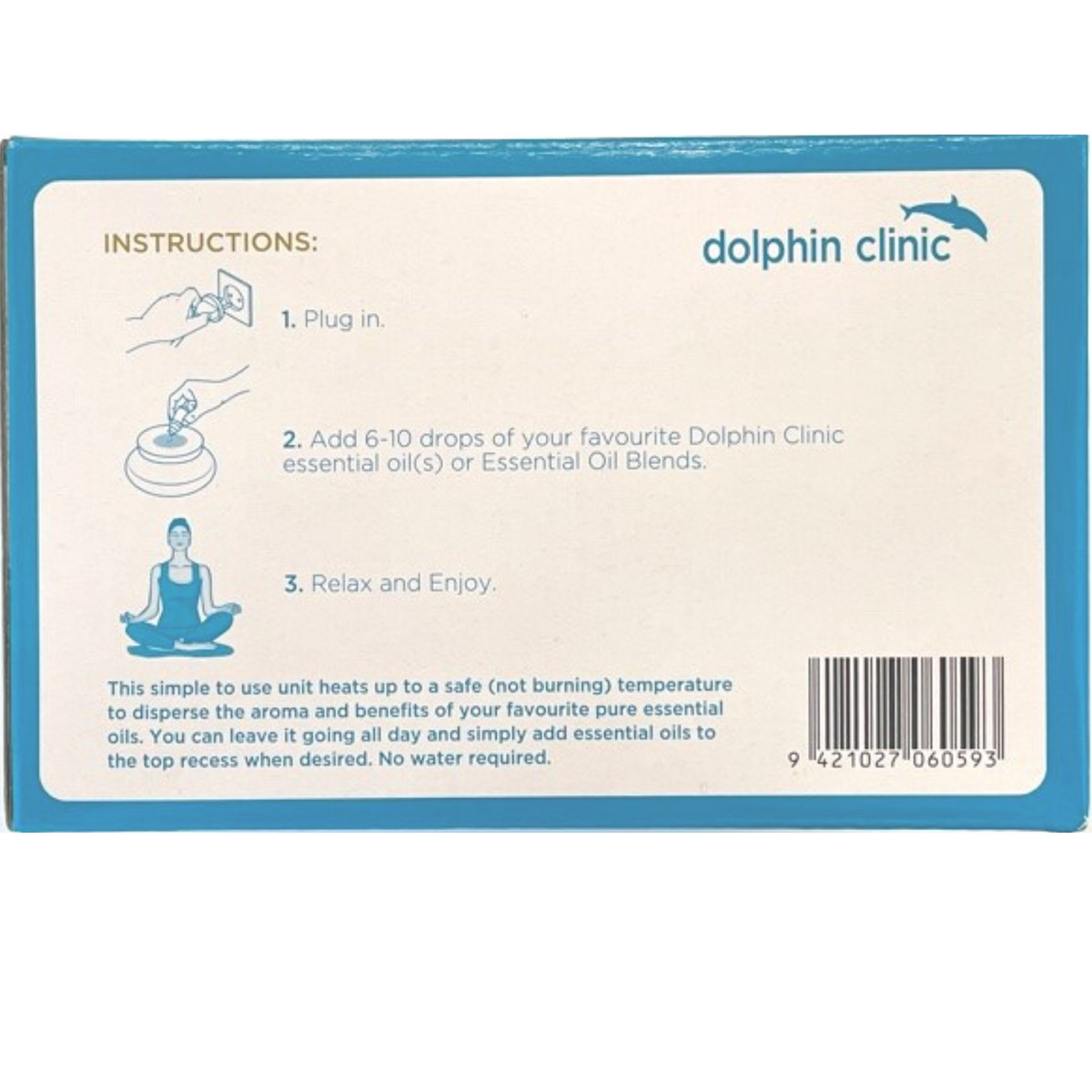 Electric Vaporiser White, the instructions printed on the pack