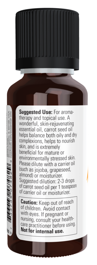Image of NOW Pure CARROT SEED OIL (Daucus Carota) suggested use