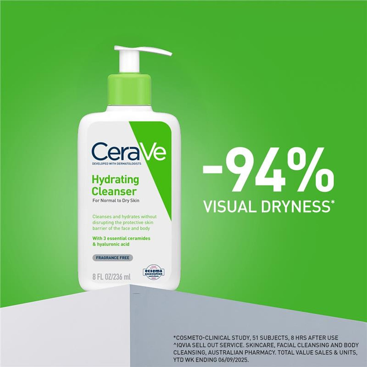 CeraVe Hydrating Cleanser 236ml, how it works