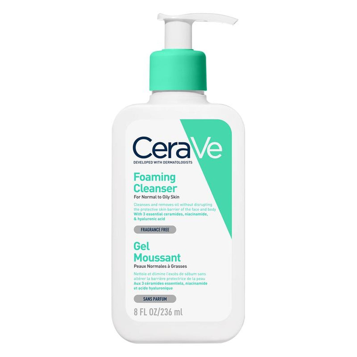 CeraVe Foaming Cleanser 236ml, front of pack