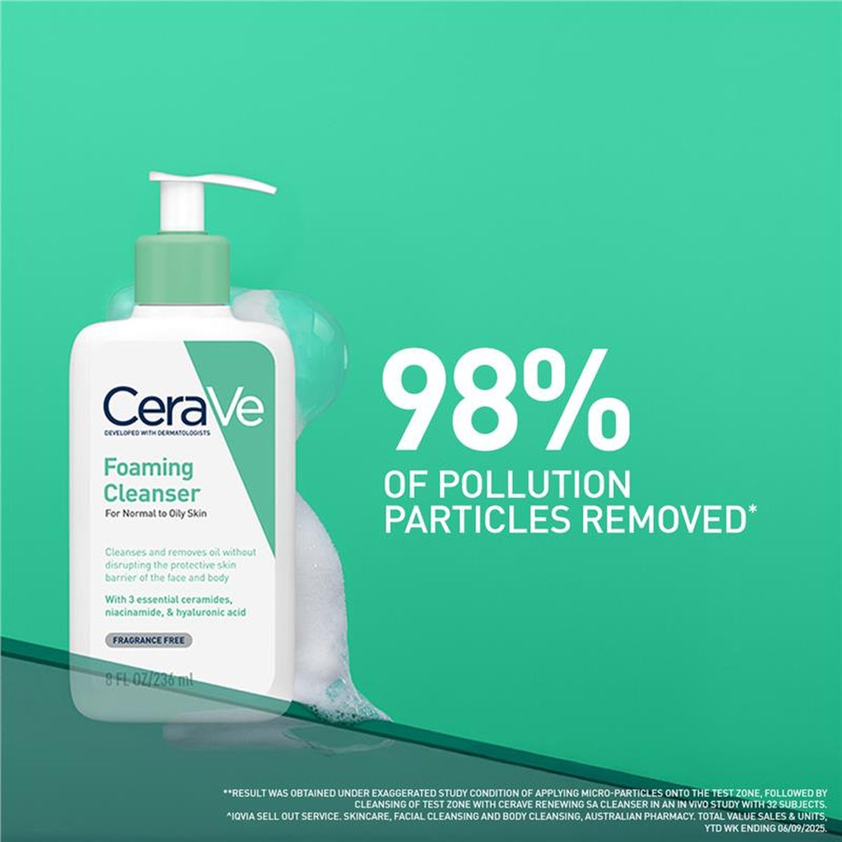 CeraVe Foaming Cleanser 236ml, how it works