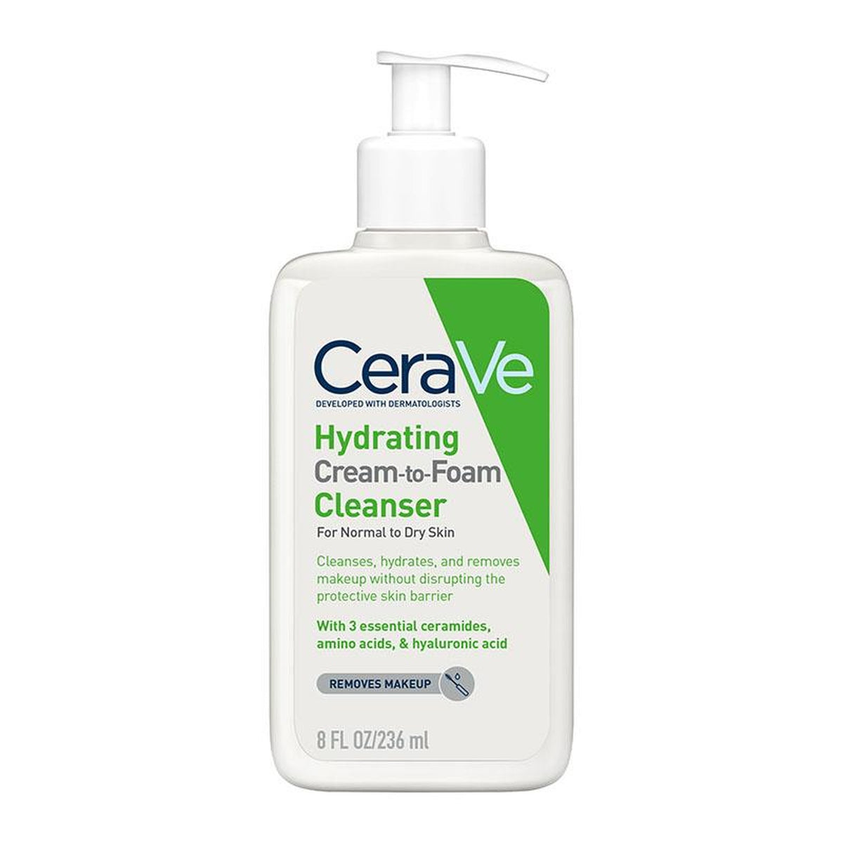 CeraVe Hydrating Cream-to-Foam Cleanser 236ml, front of pack