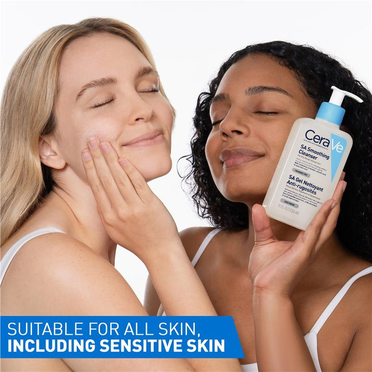 CeraVe Salicylic Acid SA Smoothing Cleanser 236ml, in use